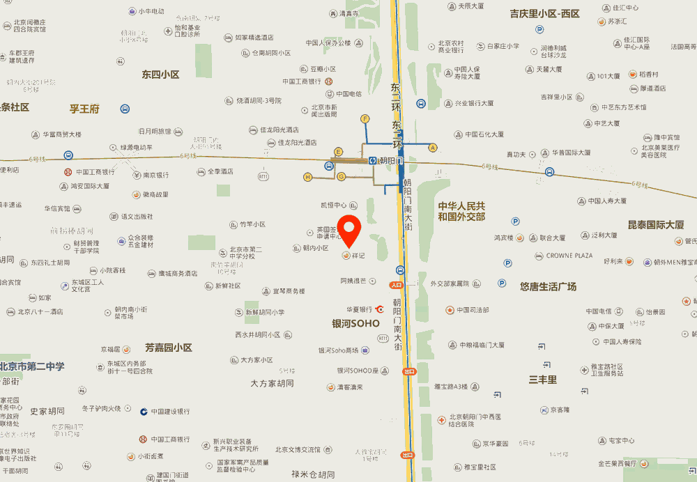 朝阳门soho位置地图